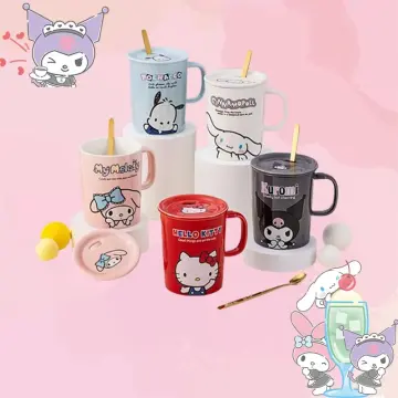 Kuromi Straw Cup 310ml Drink Change Color Straw Mugs with Lid