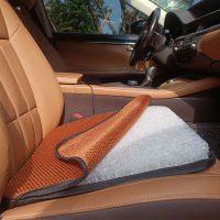 เบาะรองนั่งในรถยนต์เบาะเเท่ผ้า Ice Silk แบบ3D ระบายอากาศได้ดีทุกฤดูกาลเบาะรองนั่งในรถยนต์