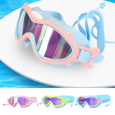 ● Silicone Swimming Goggles Clear Vision Dry Swimming Pool Goggles Anti-UV Child Diving Goggles Anti-Fog Swim Goggles