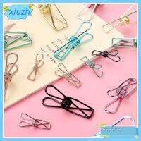 XIUZH 3 Pcs/Set DIY แฟชั่น โลหะ กระดาษออแกไนเซอร์ เครื่องเขียนโรงเรียน คลิปหนีบกระดาษ อุปกรณ์สำนักงาน การออกแบบที่กลวงออก คลิปปลา