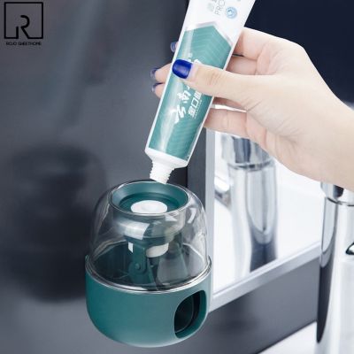Pumpkin Toothpaste Dispenser Wall Mounted Tube Press Tooth Paste Holder Rolling Clip Children Automatic Squeezer Bathroom Supply