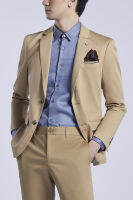 LTD เสื้อเบลเซอร์ทอลวดลาย ผู้ชาย สีเบจ | Textured Blazer | 3436