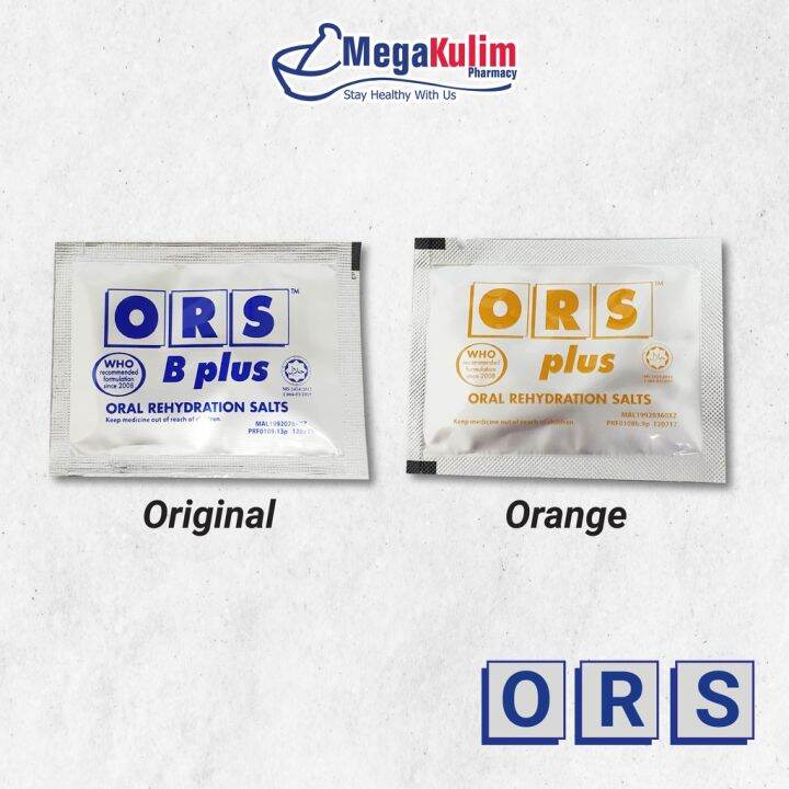 Ors Oral Rehydration Salts Orangeoriginal 1 Sachet Lazada 0186