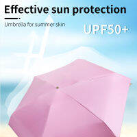 Hot 210G ร่ม Sun Rain ผู้หญิง Ultra-Light Mini พับร่ม Parasol ขนาดเล็กได้อย่างง่ายดาย Store ของขวัญผู้ชายกระเป๋า Anti-UV Paraguas