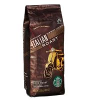 STARBUCKS Italian Roast Coffee Whole Bean (USA Imported) สตาร์บัค เมล็ดกาแฟคั่ว อิตาเลี่ยน ดาร์กโรสต์ 250g.