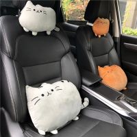 Cute Cat Car Head Neck Rest Cushion Headrest Pillow Plush Pad Car Safety Pillow Car Accessories