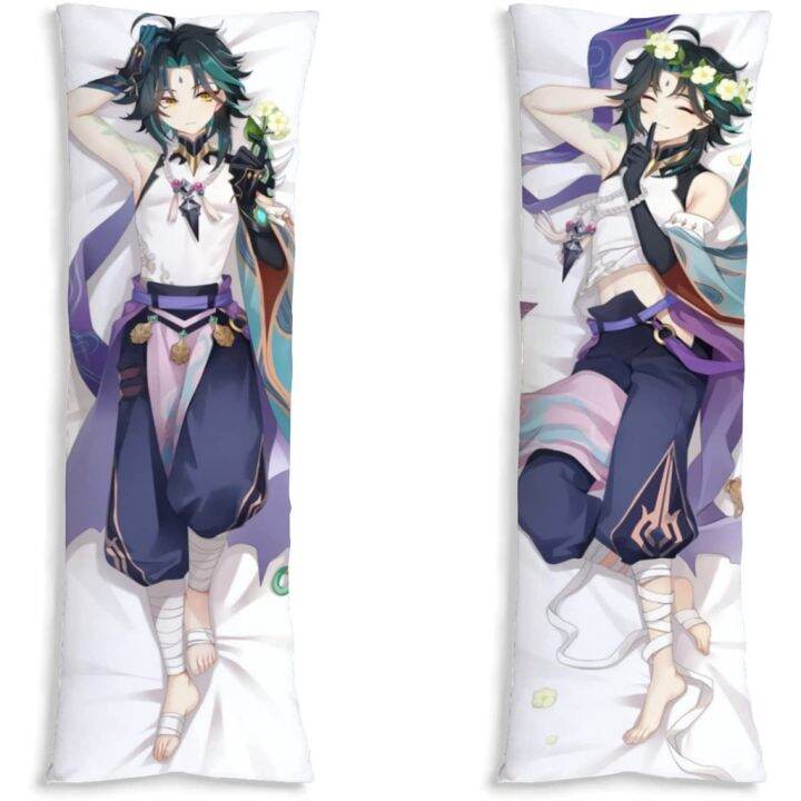 60x180-ซม-เกม-genshin-impact-venti-xiao-qiqi-หมอนบอดี้-คอสเพลย์-dakimakura-ปลอกหมอนกอด