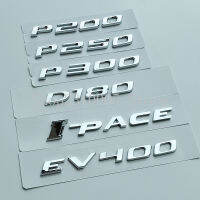 Car Trunk Letters Numbers Emblem D140 D180 D250 P200 P250 P300 P340 P350 P380 EV400 I-PACE ABS Nameplate Logo Sticker for Jaguar