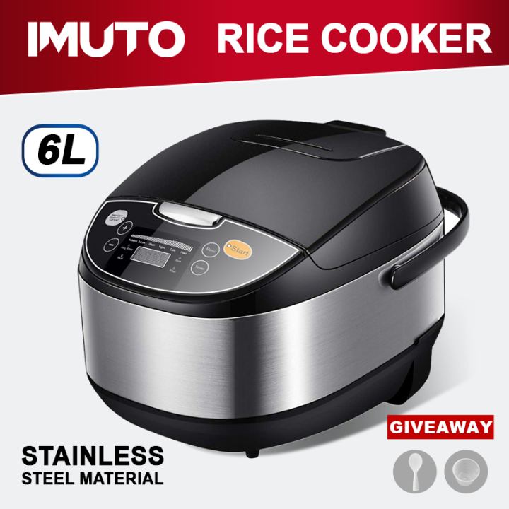 IMUTO Rice Cooker 2L/4L/6L Stainless steel Multi Functional Household