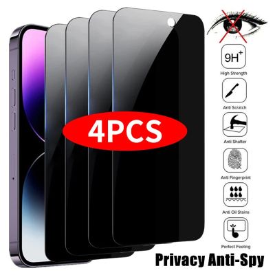 hot【DT】 4PCS  And Anti Spy Privacy Protector on iPhone 12 13 14 MINI XS XR X MAX Tempered Glass
