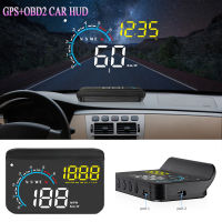 3.5นิ้ว M12 Universal Car Digital HUD Gauges OBD2 GPS Speedometer Head Up Display MPH Kmh Overspeed Warning Alarm