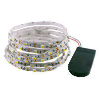 DC3V หลอดไฟ LED Strip 2835 SMD แบตเตอรี่ขับเคลื่อน50เซนติเมตร1เมตร2เมตรที่มีความยืดหยุ่น LED เทป8สีกันน้ำตกแต่งบ้าน DIY โคมไฟ8มิลลิเมตร PCB