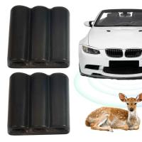 Ultrasonic Deer Whistles 2pcs Portable Save a Deer Whistle Animal Alert Self-Adhesive Road Safety Horn Device Black Car Wildlife Warning Whistles for Vehicles and Trunks admired