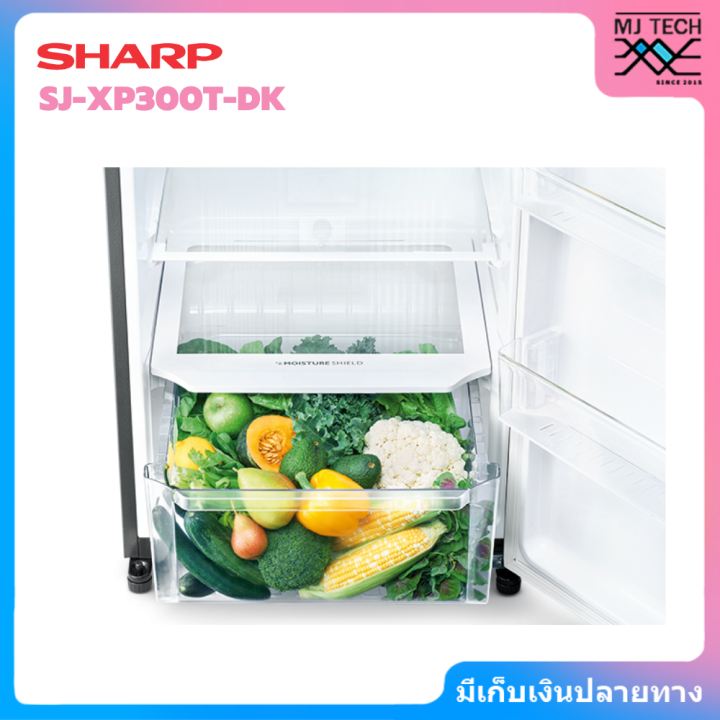sharp-ตู้เย็น-2-ประตู-ขนาด-10-6-คิว-inverter-รุ่น-sj-xp300t-dk