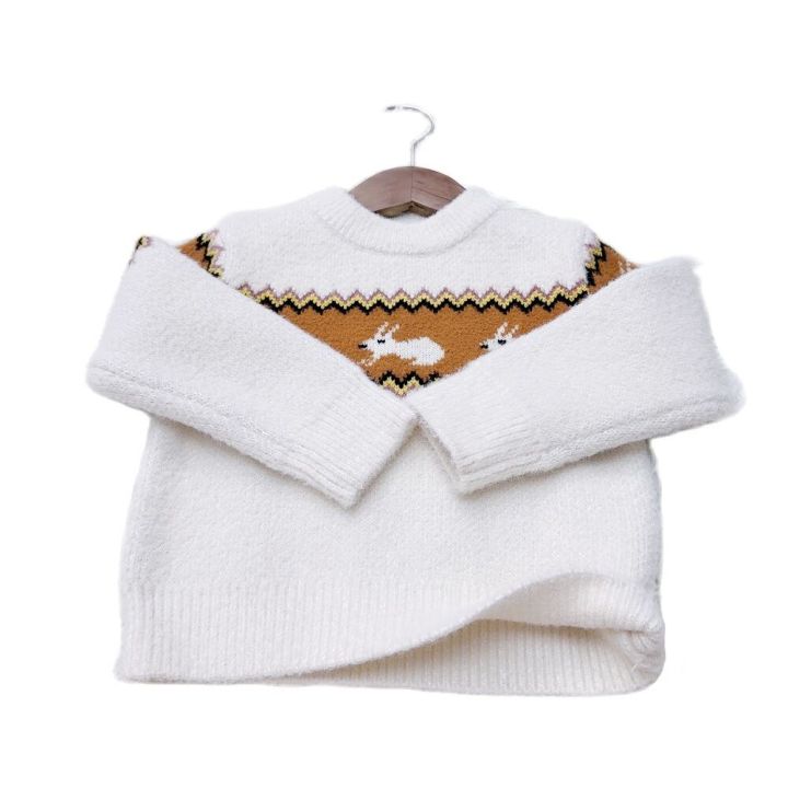 yoliyolei-2023-new-children-baby-sweater-kids-loose-knit-autumn-winter-girl-clothes-round-neck-toddler-girl-boy-pullover