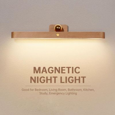 【CC】 Night Mirror Front Fill Rechargeable Magnetic Wall Lamp Bedroom Bedside switch