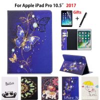 [HOT TALQQQWWEGE 583]TAI SIE เคส2017แฟชั่นลายผีเสื้อสำหรับ Apple iPad Pro 10.5 Inch,เคสแท็บเล็ตซิลิโคน PU แท่นวางที่ทำจากหนังฟิล์มสไตลัส