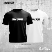 เสื้อยืด SHURE ผ้าคอตตอนพรีเมี่ยม 100% เหมาะสำหรับทุกเพศ พิมพ์ลวดลายตัวอักษร ราคากันเอง พร้อมส่ง