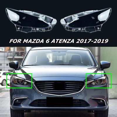 ฝาครอบไฟหน้ารถยนต์2017 2019,อะไหล่กรอบใสสำหรับ Mazda 6 Atenza