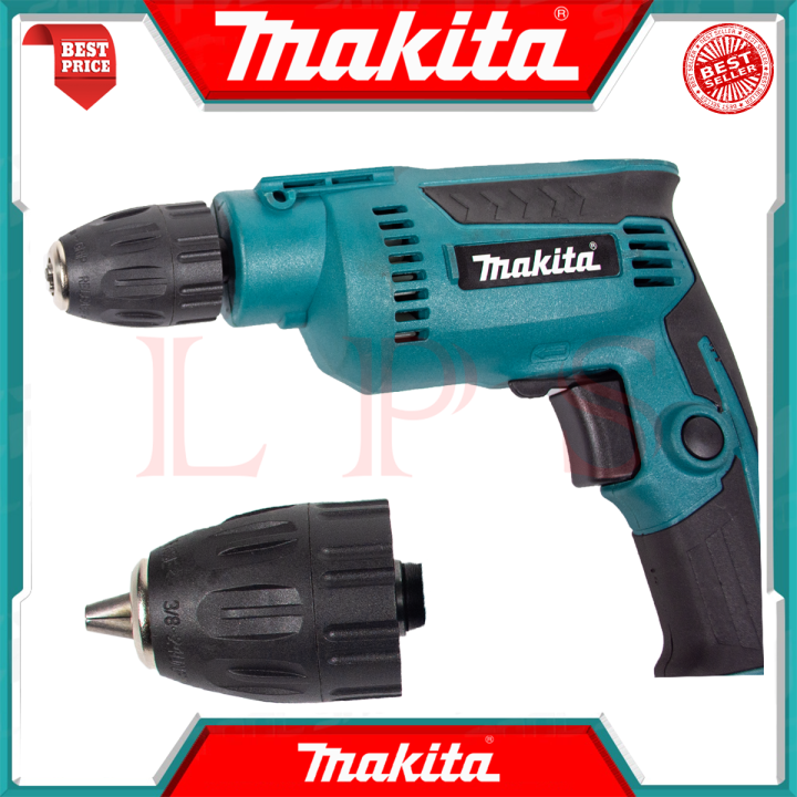 makita-electric-drill-สว่านปรับรอบซ้าย-ขวา-10-mm-สว่าน-สว่านไฟฟ้า-รุ่น-dp-2011-หัว-keyless-งานไต้หวัน-aaa-การันตี