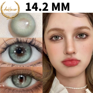 AuHonor 2PCS 1 Pair 14.2MM Contact Lenses Lailin Green Grey Color Soft