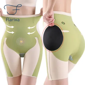 Cheap Flarixa Seamless Safety Pants Women Fake Ass Butt Lifter