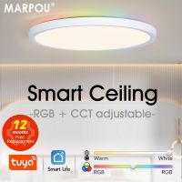 MARPOU TUYA Ceiling lamps Led ceiling light Modern RGB APP Voice Control Alexa Google Smart lamp Led lights for room Bedroom