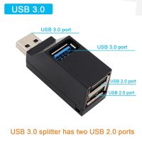 【sought-after】 The Auto Zone อะแดปเตอร์ USB Hub 3.0หลายพอร์ต USB 3/4พอร์ต Hub USB Extender แยก USB สำหรับพีซีคอมพิวเตอร์