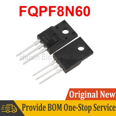 |“{} 5Pcs FQPF8N60C 8N60C FQPF8N60 8N60 600V 8A MOSFET N-Channel Transistor TO-220F New Original