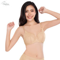 Presea บรามีโครงตกแต่งลูกไม้ Lace bra สีเนื้อ MA1701