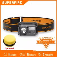 SUPERFIRE HL23 Mini Super Bright LED Headlamp Induction Headlight USB C Rechargeable Portable Head Flashlight Camping Fishing