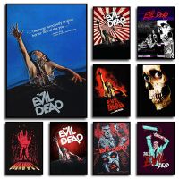 The Evil Dead,ภาพยนตร์สยองขวัญคลาสสิกภาพวาดผ้าใบนามธรรม,โปสเตอร์และภาพพิมพ์,ภาพผนังศิลปะ,เหมาะสำหรับห้องนอน,ตกแต่งบ้าน,งานศิลปะที่น่ากลัว