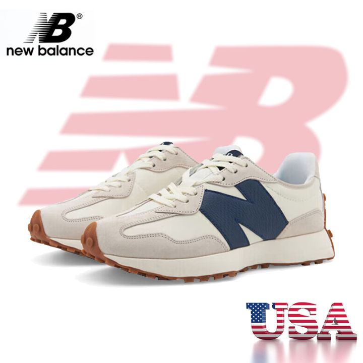 New Balance 327 KB Casual shoes for men and women- Yellow blue, new ...