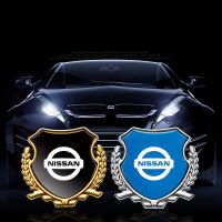 【LZ】✵✔♤  Metal carro adesivos para Nissan com logotipo veículo janela pilar adesivos decorativos pára-brisa traseiro decalques corpo