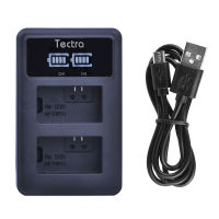 【Limited edition】 Tectra NP-FW50 NPFW50สำหรับ NP FW50 BC-TRW A7 ILCE-7 A7K ILCE-7K A6500 LED USB แบบ Dual USB Charger + Cable