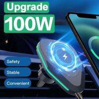 100W Magnetic Wireless Chargers Car Air Vent Stand Phone Holder Fast Charging Station For macsafe iPhone14 12 13 Pro Max Charger