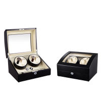 TPA Watch Winder กล่องหมุนนาฬิกา ออโตเมติก แบบอโตเมติก 4 เรือน ควอตซ์ 6 เรือน สีดำ/สีครีม