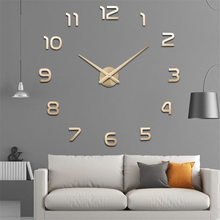 24-home-accessories-นาฬิกาแขวนผนัง3d-ใหม่ออกแบบนาฬิกากระจกอะคริลิคขนาดใหญ่สติกเกอร์อุปกรณ์ห้องนั่งเล่นตกแต่งบ้านบน