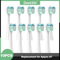 ZZOOI New Type 10PCS Replacement for Apiyoo A7 Toothbrush Heads Electric Tooth DuPont Soft Brush Heads Smart Cleaning Head Nozzle