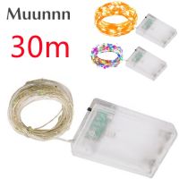 USB Battery Copper Wire Garland Lamp 30M LED String Lights Outdoor Waterproof Fairy Lighting For Christmas Wedding Party Decor