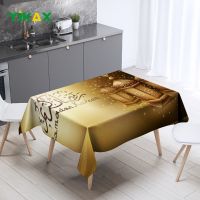 Ramadan Tablecloth Waterproof Dining Table Muslim Islamic Festival Party Rectangular Desk Cloth Restaurant Kitchen Decoration