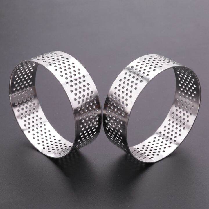 8pcs-stainless-steel-tart-ring-heat-resistant-perforated-cake-mousse-ring-round-double-rolled-tart-ring-metal-mold