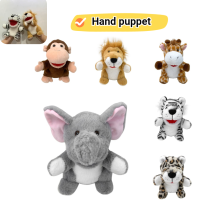 Jungle Hand Puppets Animal Lion Tiger Deer Monkey Elephant Plush Kids Toys Gift