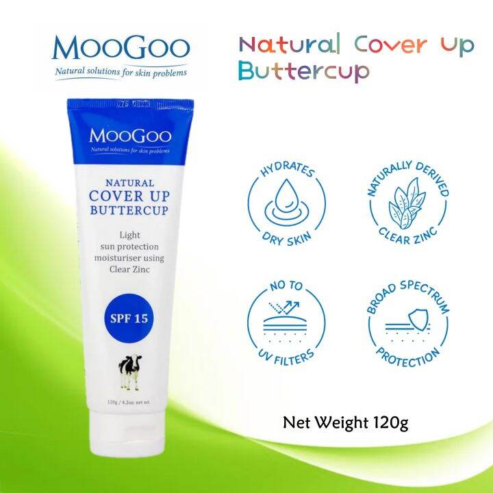 Moogoo Natural Coverup Buttercup SPF15 120g Lazada