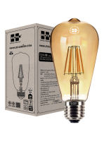 หลอด LED Retro Eco Series ทรงวินเทจ ขั้วเกลียว E27 ขนาด 4W (กระจกใส / กระจกชาทอง)