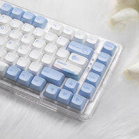 133 Keys XDA รายละเอียดปุ่มกดมหาสมุทรปลาวาฬธีม PBT ข้อความเหมือนกับสำหรับ MX สวิทช์วิศวกรรมแป้นพิมพ์ย้อมระเหิดสีฟ้าสีขาวหมวกที่สำคัญ