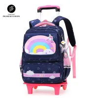 [PLOVER⚡Free shipping prompt goods wholesale⚡Htc2 wheel bag backpacks shoulder after trolley, trolley school bag for climbing suitable for very elementary student and pad capacity W,JUSTSTAR Backpacks Trolley Two-wheel climbing ladder trolley school bag suitable for primary and secondary school large-capacity backpack waterproof and wear-resistant strong school bag,]