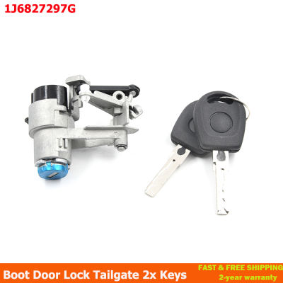 Tailgate Lock Cylinder พร้อมกุญแจสำหรับ VW Golf 4 Lupo Seat Arosa 1997-2006 1J6827297G