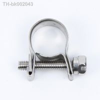 ✑℗ 2Pcs 6-31mm 304 Stainless Steel Hose Hoop Pipe Clamp Clip Mini Fuel Line Hose Clip Diesel Petrol Pipe Clamp Adjust Range