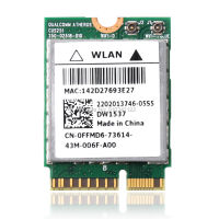 Atheros QCSNFA282 802.11a Bgn PCI-E WIFI WLAN การ์ดบลูทูธ M.2สำหรับ Venue 11 Pro Wireless 1537